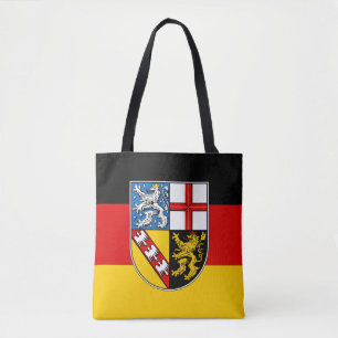 Flagge des Saarland Tote Tag