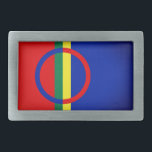 Flagge des Sápmi-Gürtelschnürels Rechteckige Gürtelschnalle<br><div class="desc">Die Region Sápmi erstreckt sich über vier Länder: Norwegen, Schweden, Finnland und Russland. Im Norden grenzt es an die Barentssee, im Westen an das Norwegische Meer und im Osten an das Weiße Meer. Das Gebiet wird in der Vergangenheit als Lappland auf Englisch bezeichnet, obwohl der Begriff "Lapp" für seine Bewohner...</div>