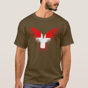 Flagge des Schweizer Adlers T-Shirt