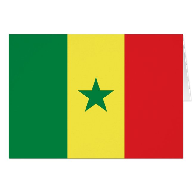 Flagge des Senegal (Vorderseite (Horizontal))