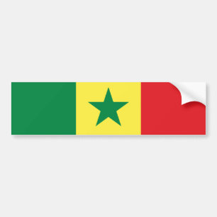 Flagge des Senegal Autoaufkleber