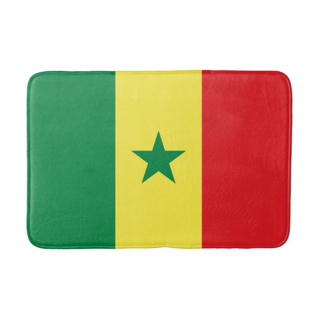 Flagge des Senegal Badematte (Vorderseite)