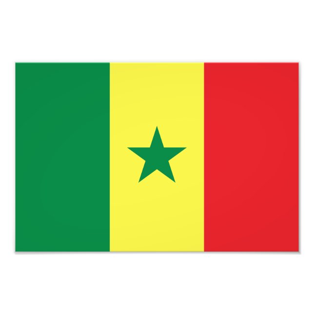 Flagge des Senegal Fotodruck (Vorne)