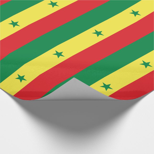 Flagge des Senegal Geschenkpapier (Ecke)