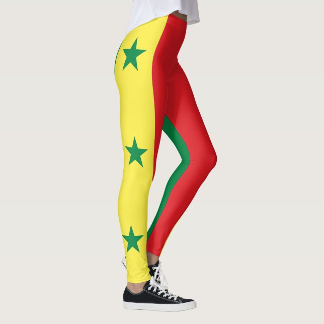 Flagge des Senegal Leggings (Rechts)