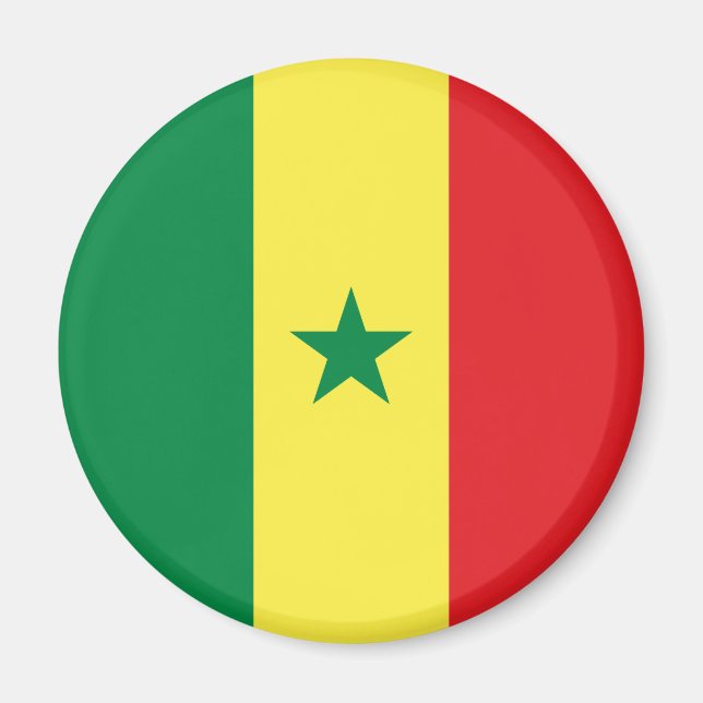 Flagge des Senegal Magnet (Vorne)