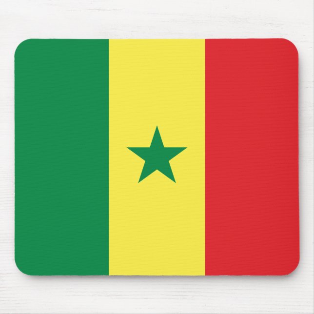 Flagge des Senegal Mousepad (Vorne)
