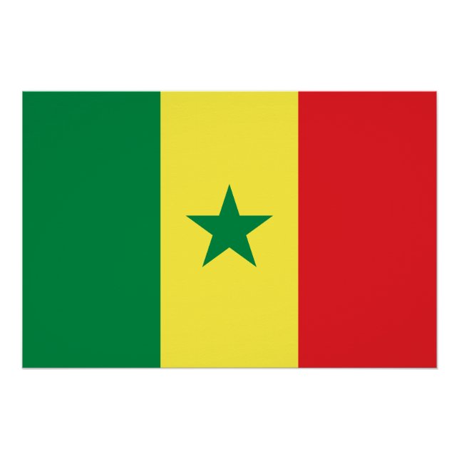 Flagge des Senegal Poster (Vorderseite)