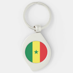 Flagge des Senegal Schlüsselanhänger
