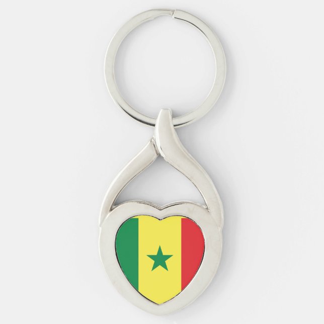 Flagge des Senegal Schlüsselanhänger (Vorderseite)