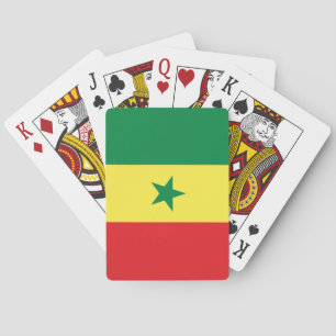 Flagge des Senegal Spielkarten