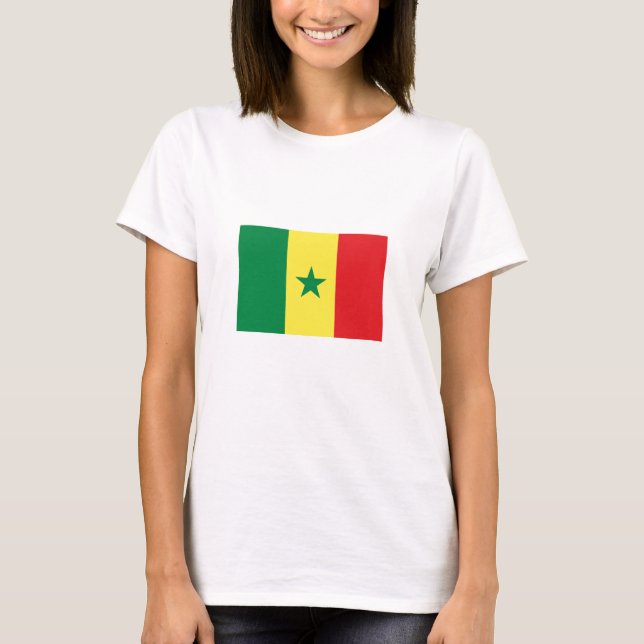 Flagge des Senegal T-Shirt (Vorderseite)