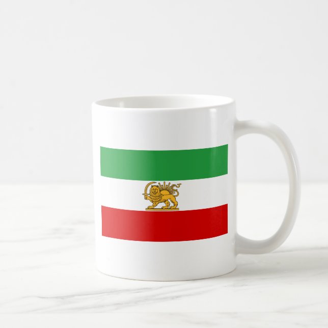 Flagge des Shah von der Iran (1964-1980) Kaffeetasse (Rechts)