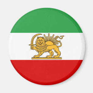 Flagge des Shah von der Iran (1964-1980) Magnet