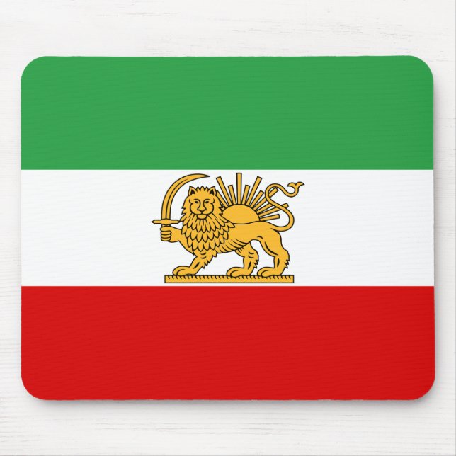Flagge des Shah von der Iran (1964-1980) Mousepad (Vorne)