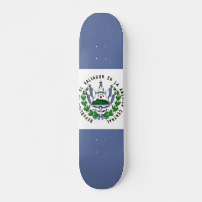 Flagge des Skateboards von El Salvador (Vorne)