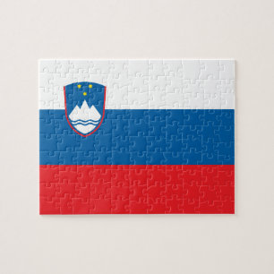 Flagge des Slowenien-Foto-Puzzlespiels Puzzle