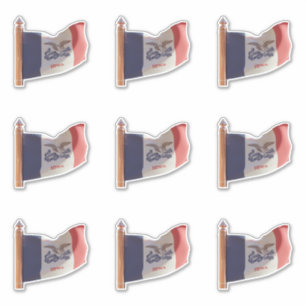 Flagge des Staat Iowa Aufkleber