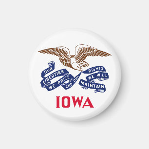 Flagge des Staat Iowa Magnet