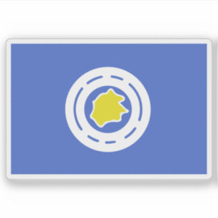 Flagge des Staat Ngeremlengui, Palau Aufkleber