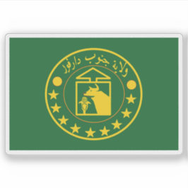 Flagge des Staat Süd-Darfur, Republik Sudan Aufkleber