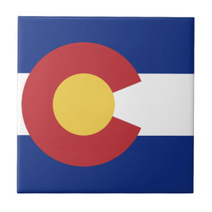 Flagge des Staat von Colorado Fliese