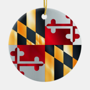 Flagge des Staat von Maryland Keramik Ornament