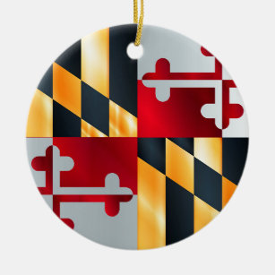 Flagge des Staat von Maryland Keramik Ornament
