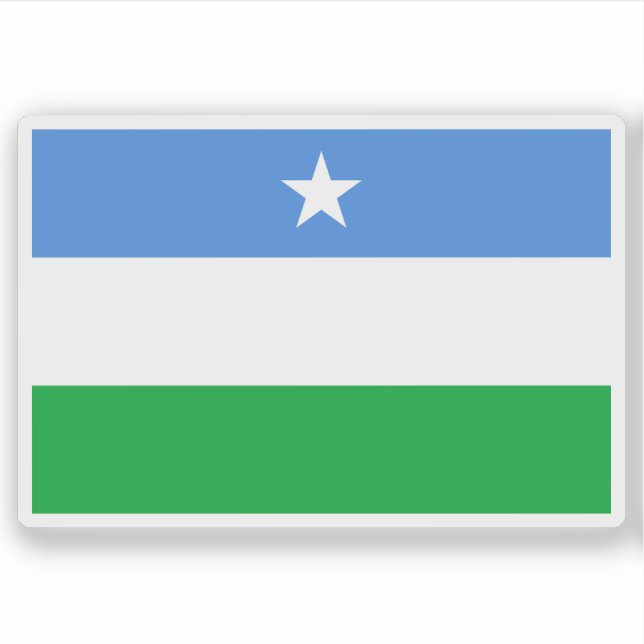Flagge des Staat von Puntland, Somalia (2009-2009) Aufkleber (Vorderseite)