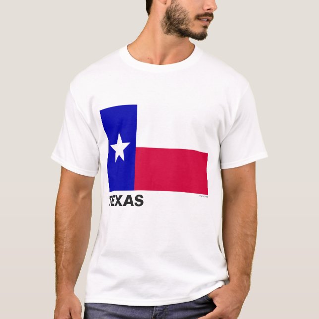 Flagge des Staat von Texas T-Shirt (Vorderseite)