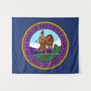 Flagge des Staates Chickasaw Wandteppich
