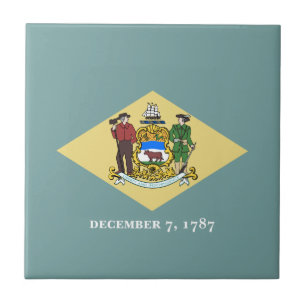 Flagge des Staates Delaware Fliese