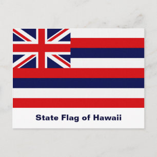 Flagge des Staates Hawaii Postkarte