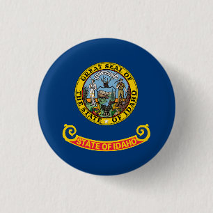 Flagge des Staates Idaho Button