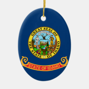 Flagge des Staates Idaho Keramikornament