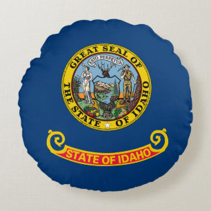Flagge des Staates Idaho Rundes Kissen