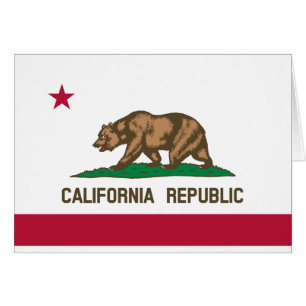 Flagge des Staates Kalifornien Republik