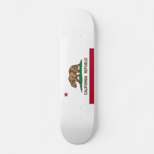Flagge des Staates Kalifornien Republik Skateboard