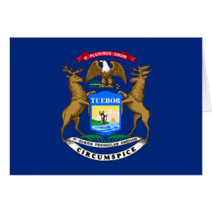 Flagge des Staates Michigan
