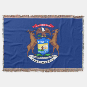 Flagge des Staates Michigan Decke