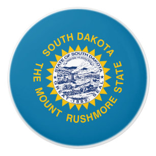 Flagge des Staates South Dakota Keramikknauf
