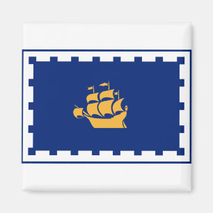 Flagge des Stadtmagazins von Quebec Magnet