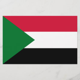 Flagge des Sudan Briefpapier