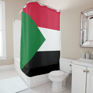 Flagge des Sudan Duschvorhang