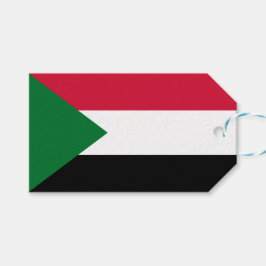 Flagge des Sudan Geschenkanhänger