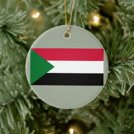 Flagge des Sudan Keramik Ornament