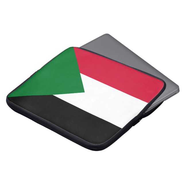 Flagge des Sudan Laptopschutzhülle (Vorne Oben)