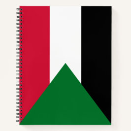 Flagge des Sudan Notizbuch