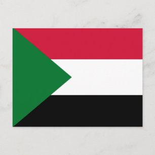 Flagge des Sudan Postkarte