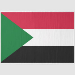 Flagge des Sudan Seidenpapier